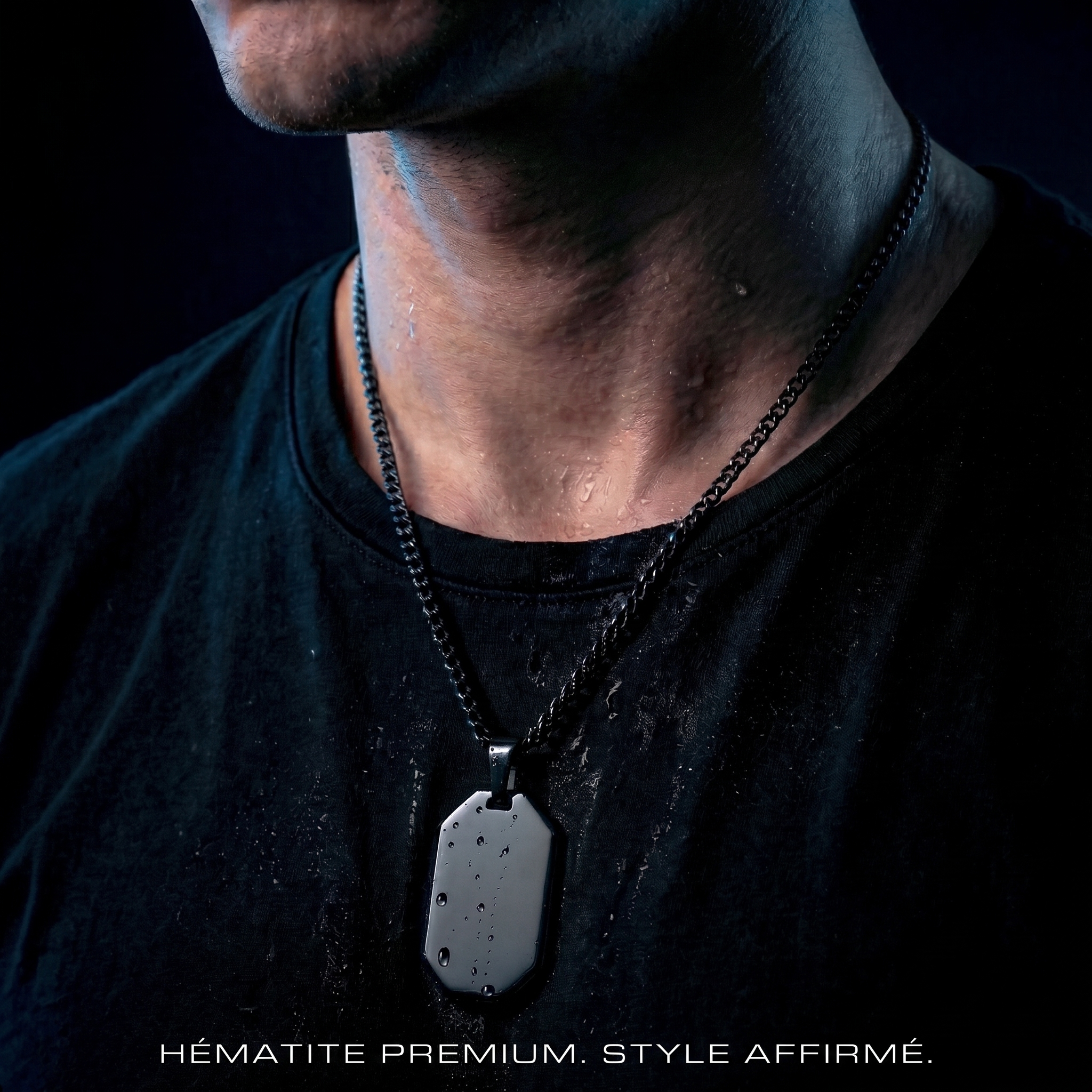 Collier hématite Kalvona — hématite premium style affirmé
