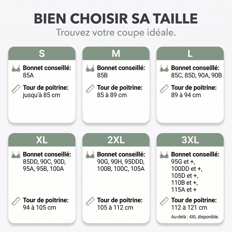 Guide tailles Kalvona en centimètres et bonnets français