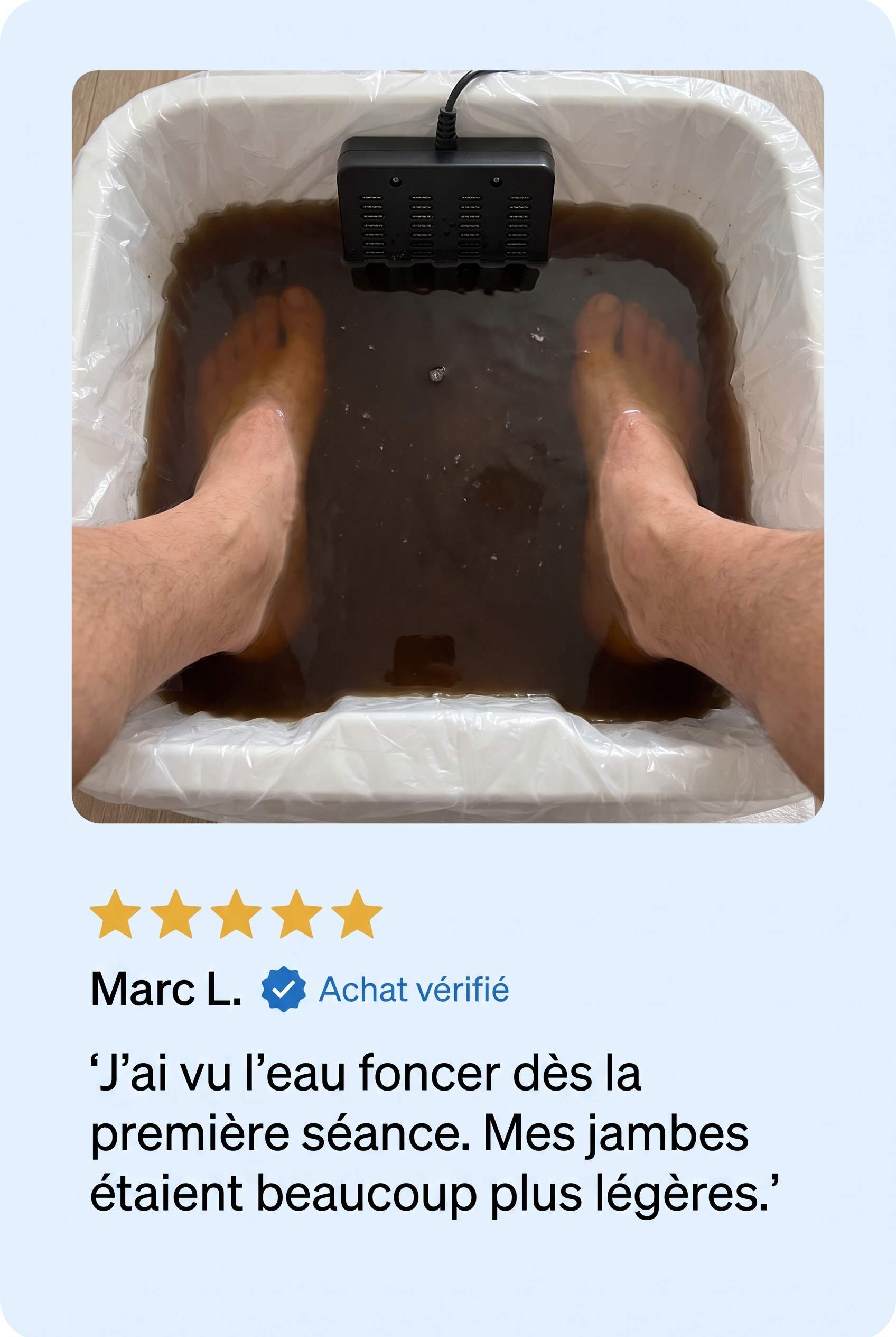 Marc L. — Achat vérifié Kalvona Bain de Pieds Ionique